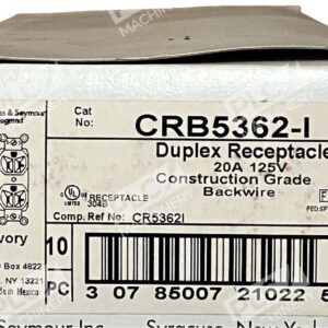 Pass & Seymour CRB5362-I Duplex Receptacle 15A 125V Construction Grade Backwire