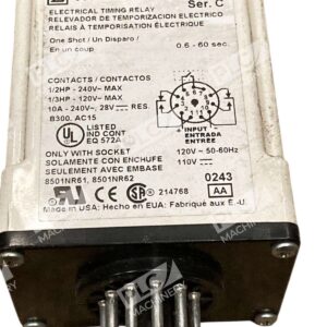 Square D 9050JCK43V20 Series C Electrical Timing Relay