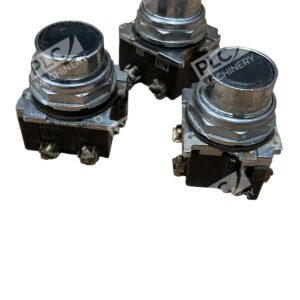 Lot of 3 Cutler-Hammer 10250T Black Momentary Push Button with Contact Block