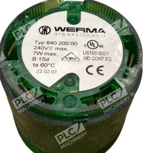WERMA Signaltechnik Typ 840 300 00 Green Permanent Light Element