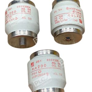 Lot of 3 Fuji Electric BLA200 Low-Voltage Ceramic Fuse