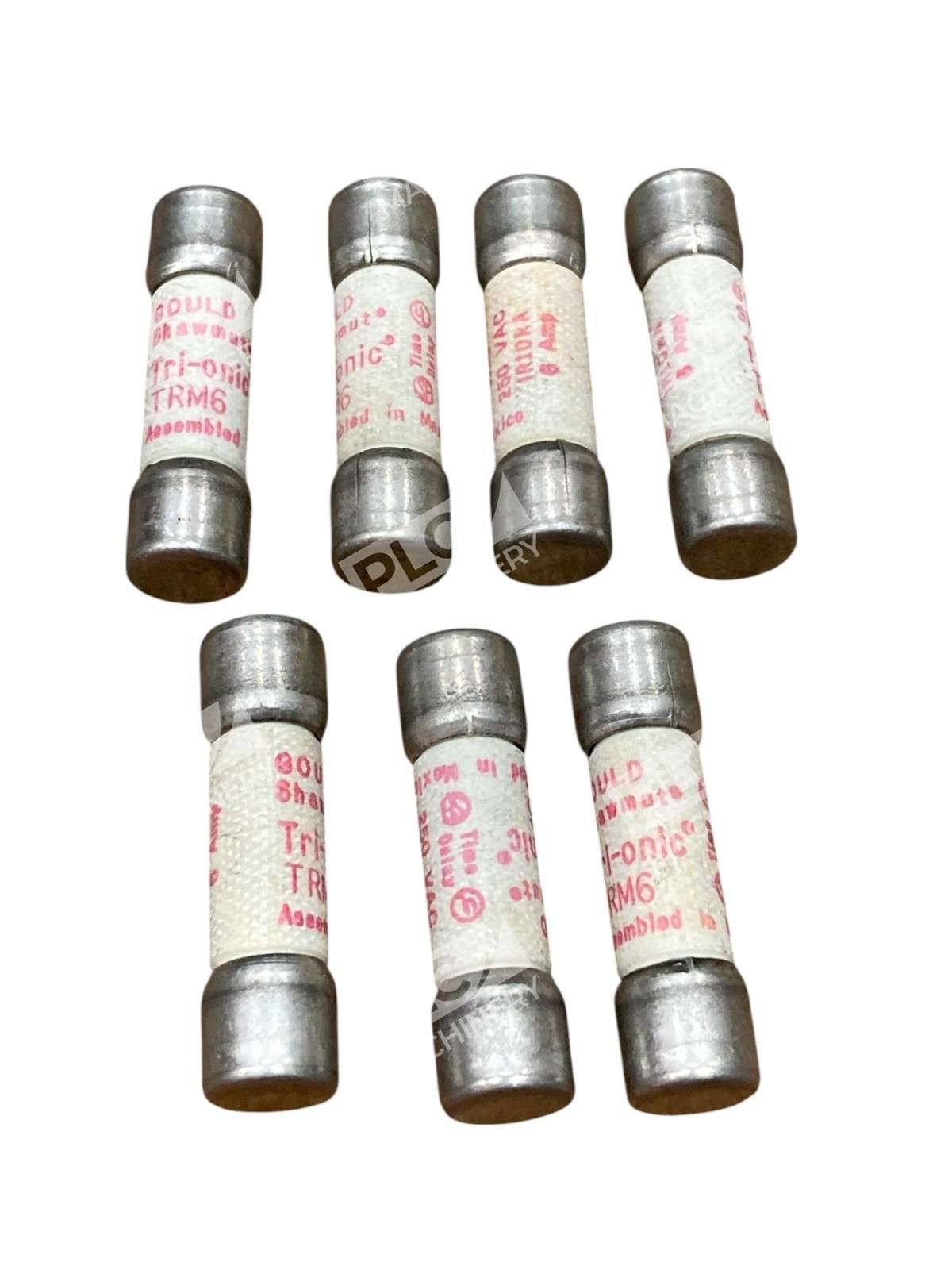 Lot of 7 Gould Shawmut TRM6 Tri-Onic Time Delay Fuse - Image 2