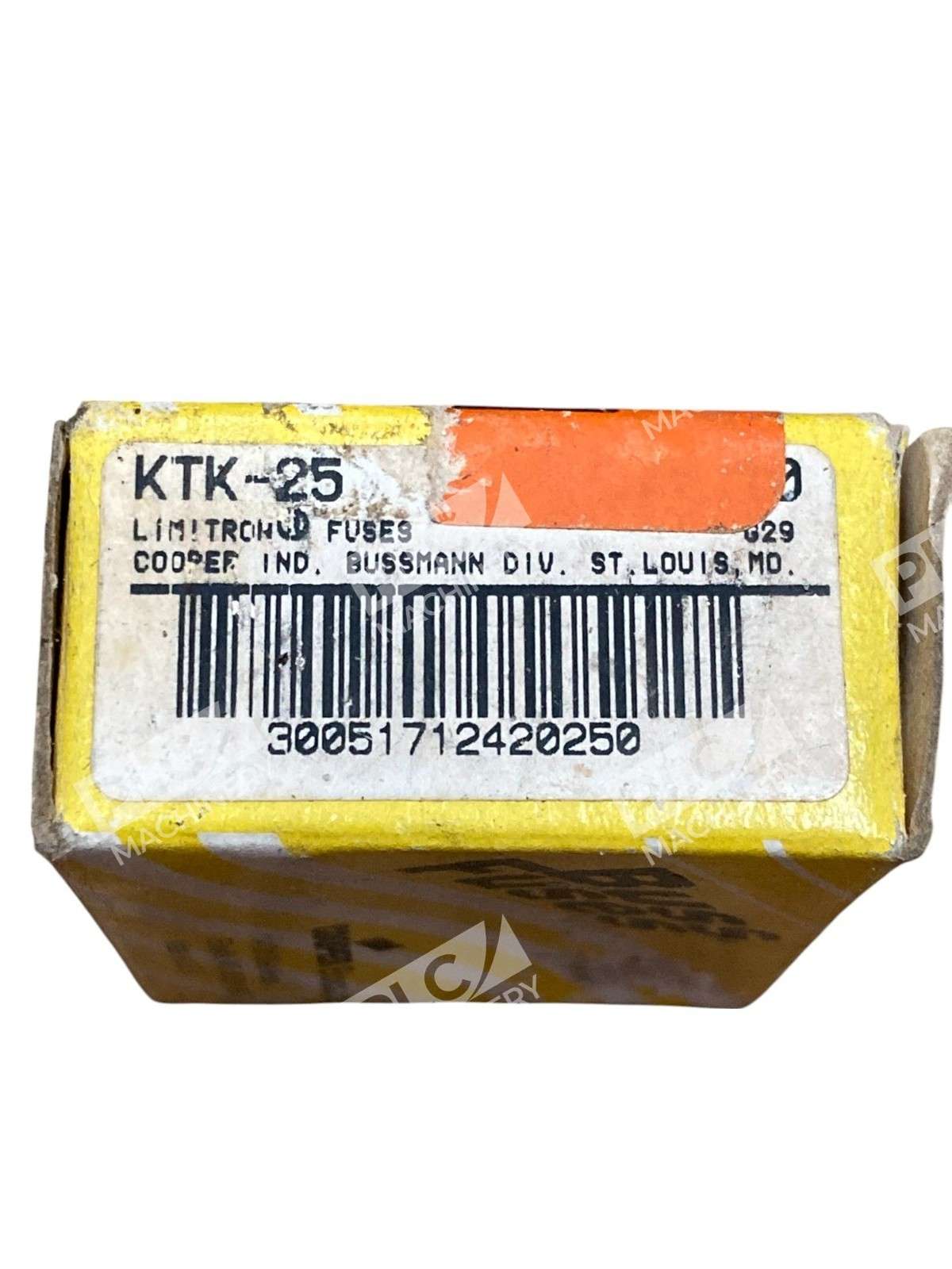 Lot of 7 Bussmann KTK-25 Limitron Fuse
