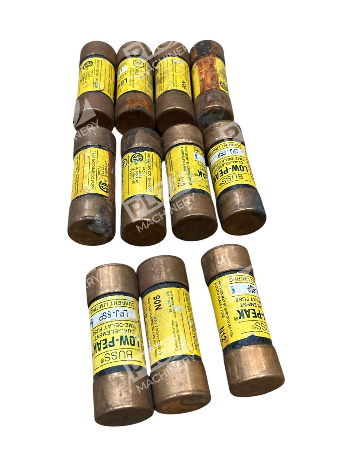 Lot of 11 Bussmann LPJ-6SP Dual Element Time-Delay Fuse