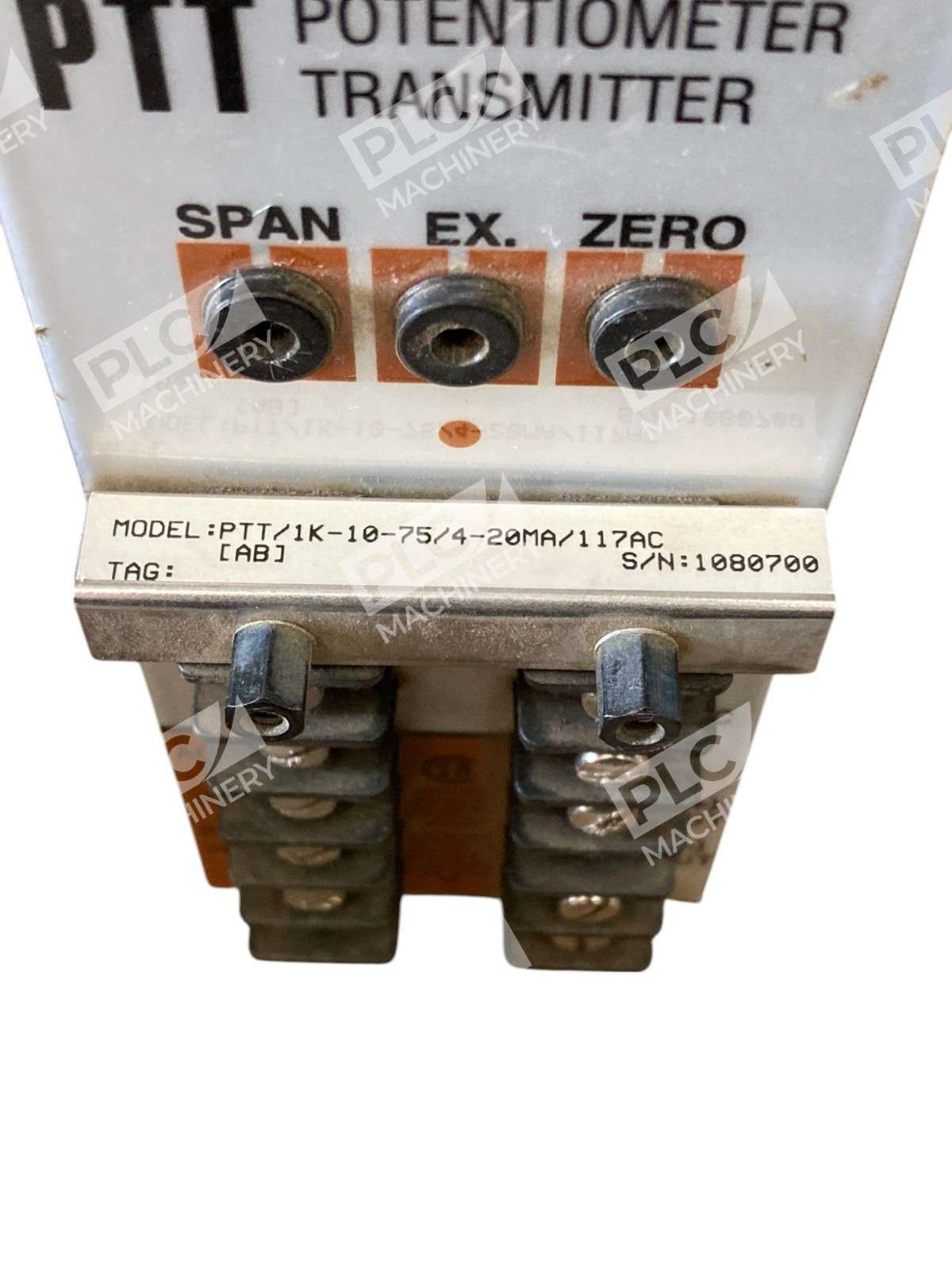 Moore Industries PTT PTT/1K-10-75/4-20MA/117AC Potentiometer Transmitter - Image 2