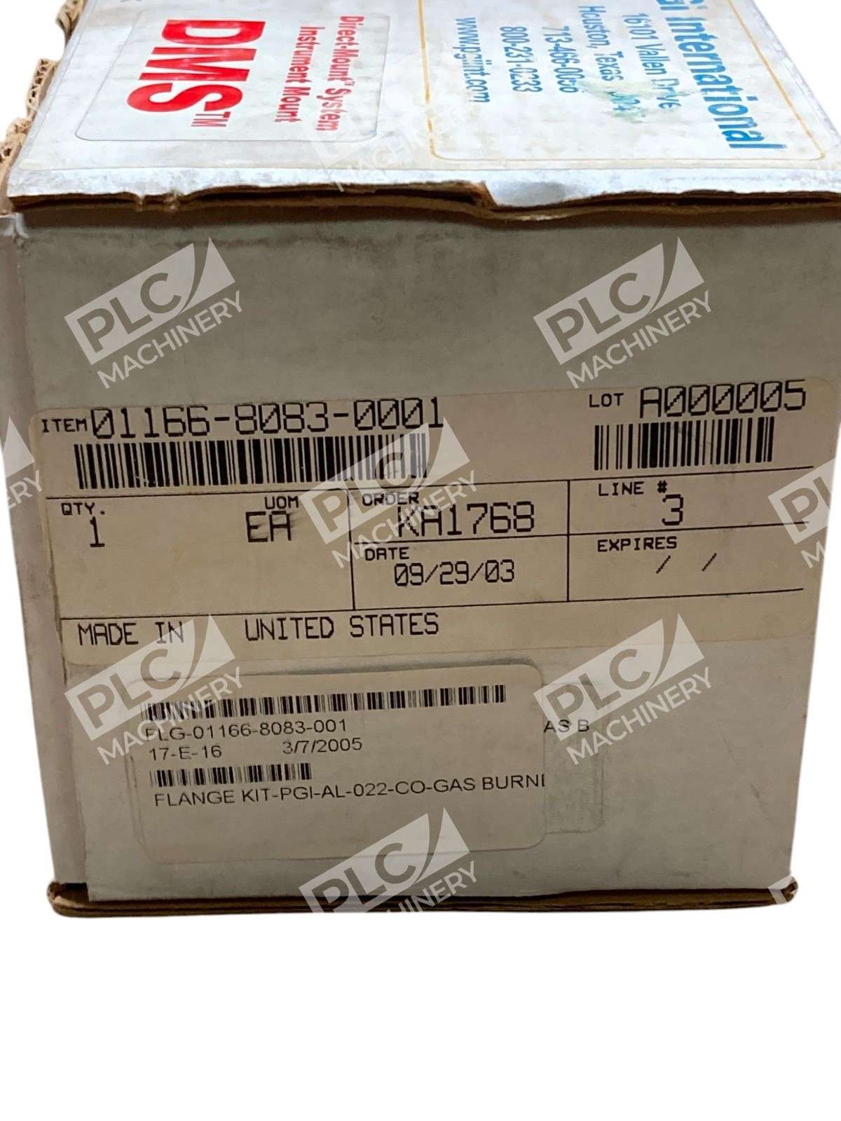 PGI International Gas Flow Stabilized Connector Flange Kit AK-022-C0