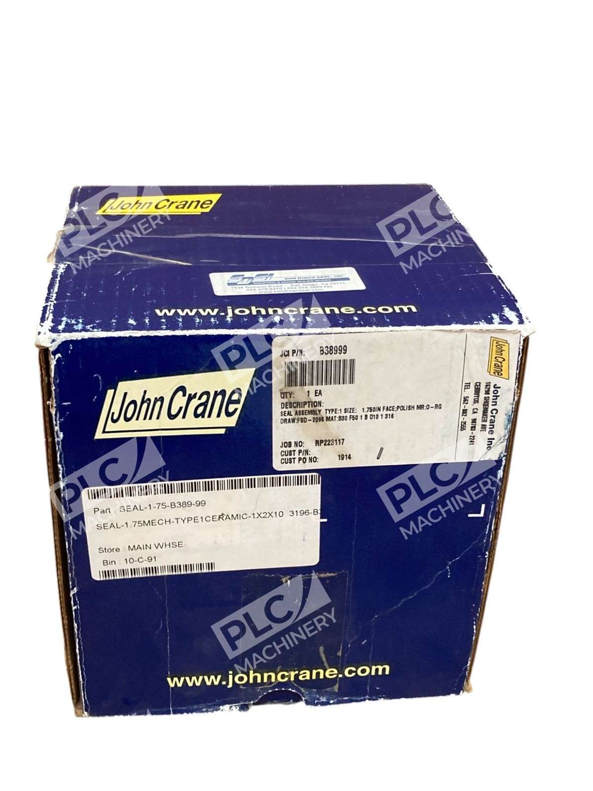 John Crane B38999 SEAL ASSEMBLY TYPE:1