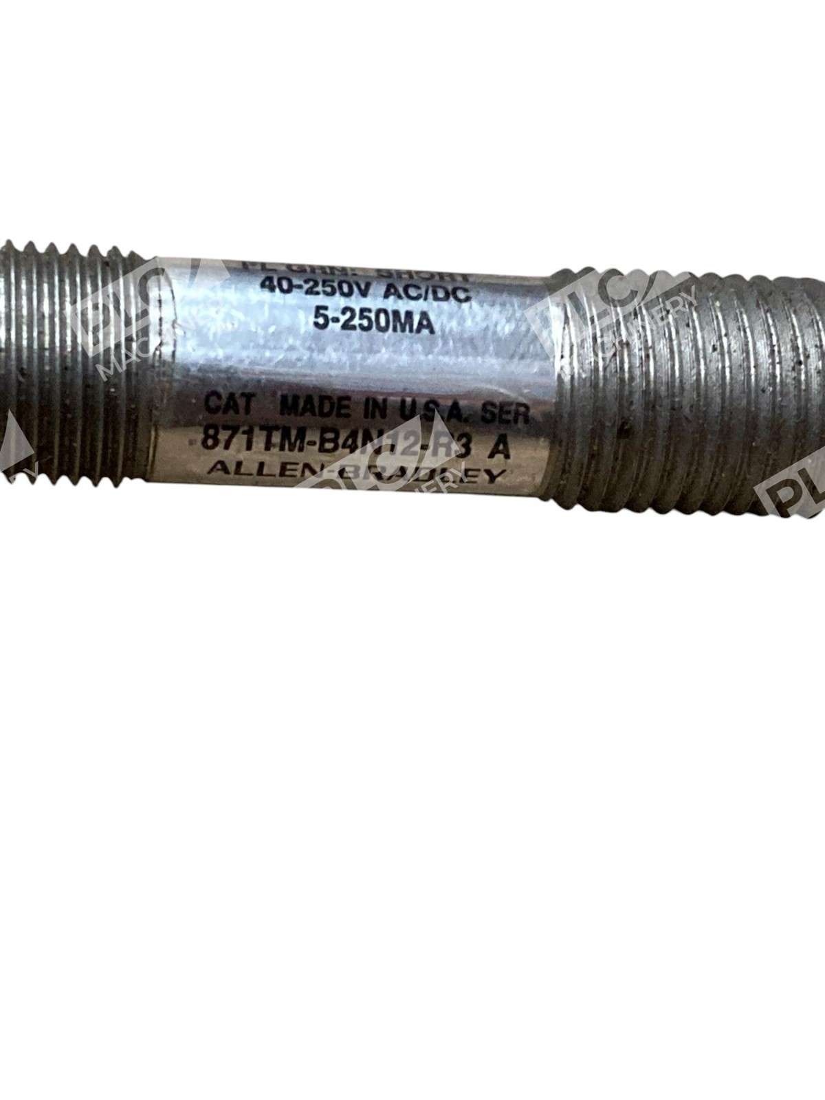 Allen-Bradley 871TM-B4N12-R3 A Metal Face Inductive Sensor - Image 4