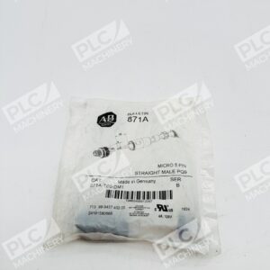 Allen Bradley 871A-TS5-DM1 Micro 5 Pin Straight Male PG9 Connector Ser B