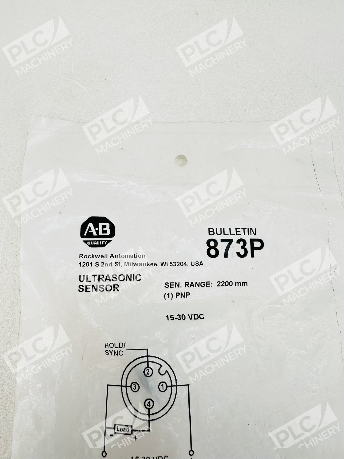 Allen Bradley 873P-D18P1-2200-D4 Ultrasonic Sensor Ser A - Image 2