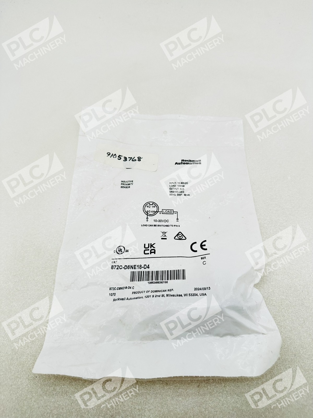 Allen Bradley 872C-D8NE18-D4 Inductive Proximity Sensor Ser C