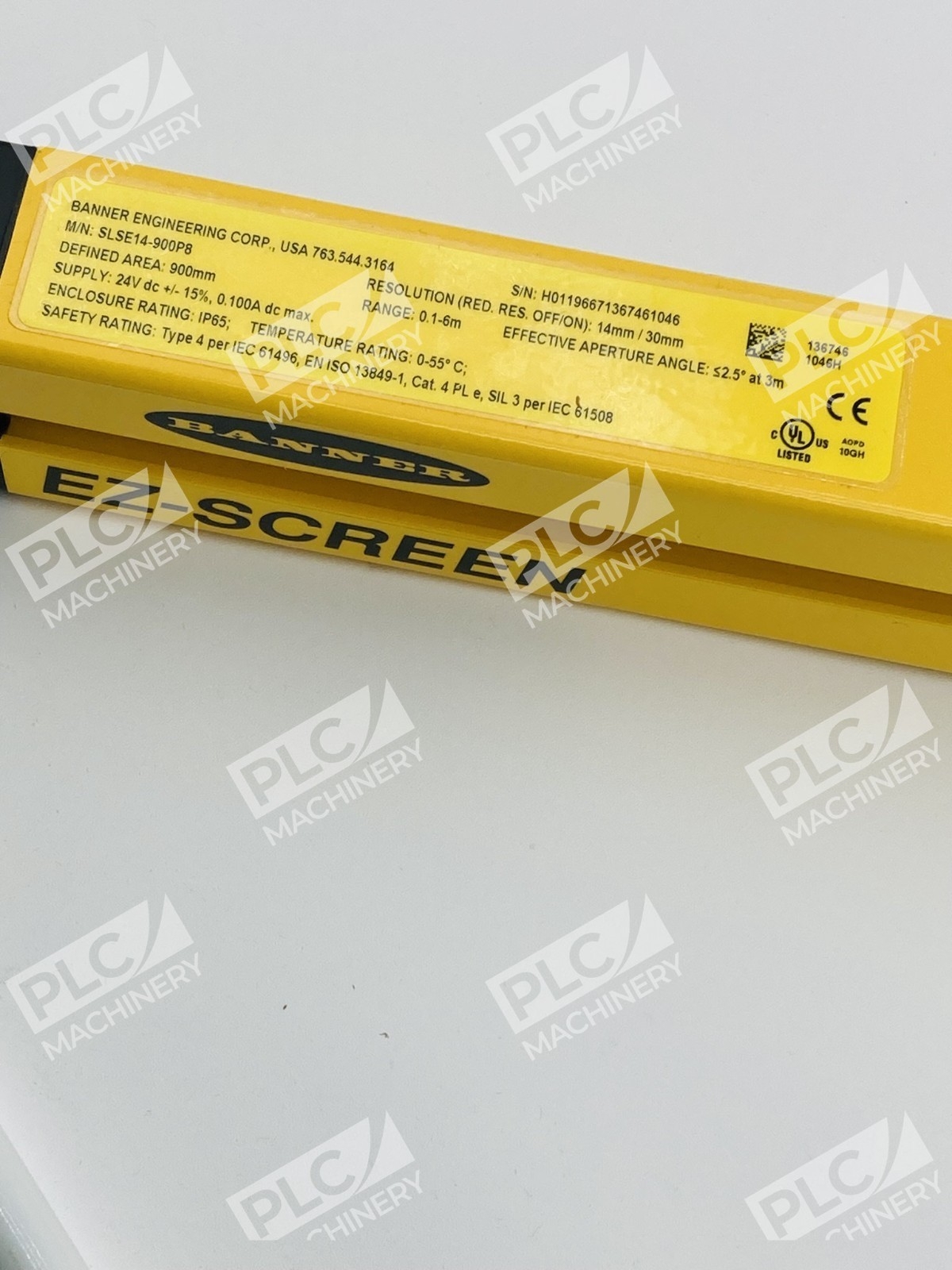 Banner SLSE14-900P8 EZ-Screen Light Curtain Emitter 900mm 24VDC - Image 7