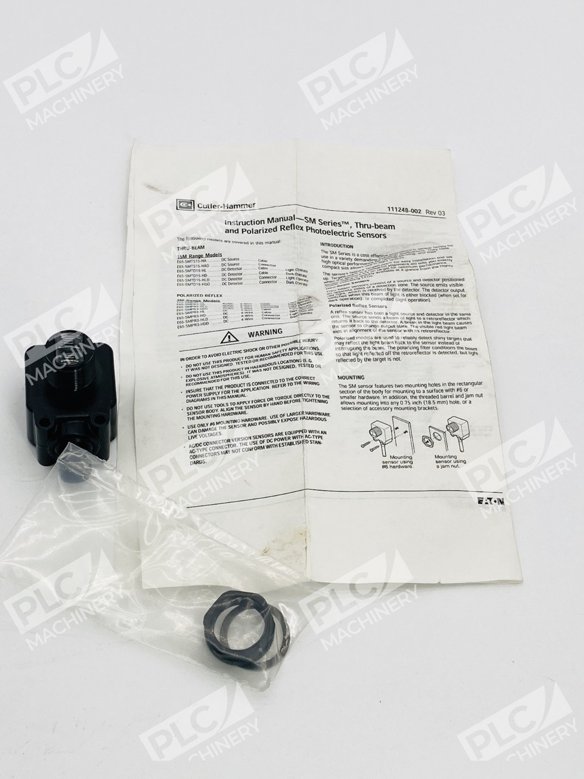 Eaton E65-SMTD15-HDD Photoelectric Sensor Thru-Beam Receiver 15m Range - Image 4