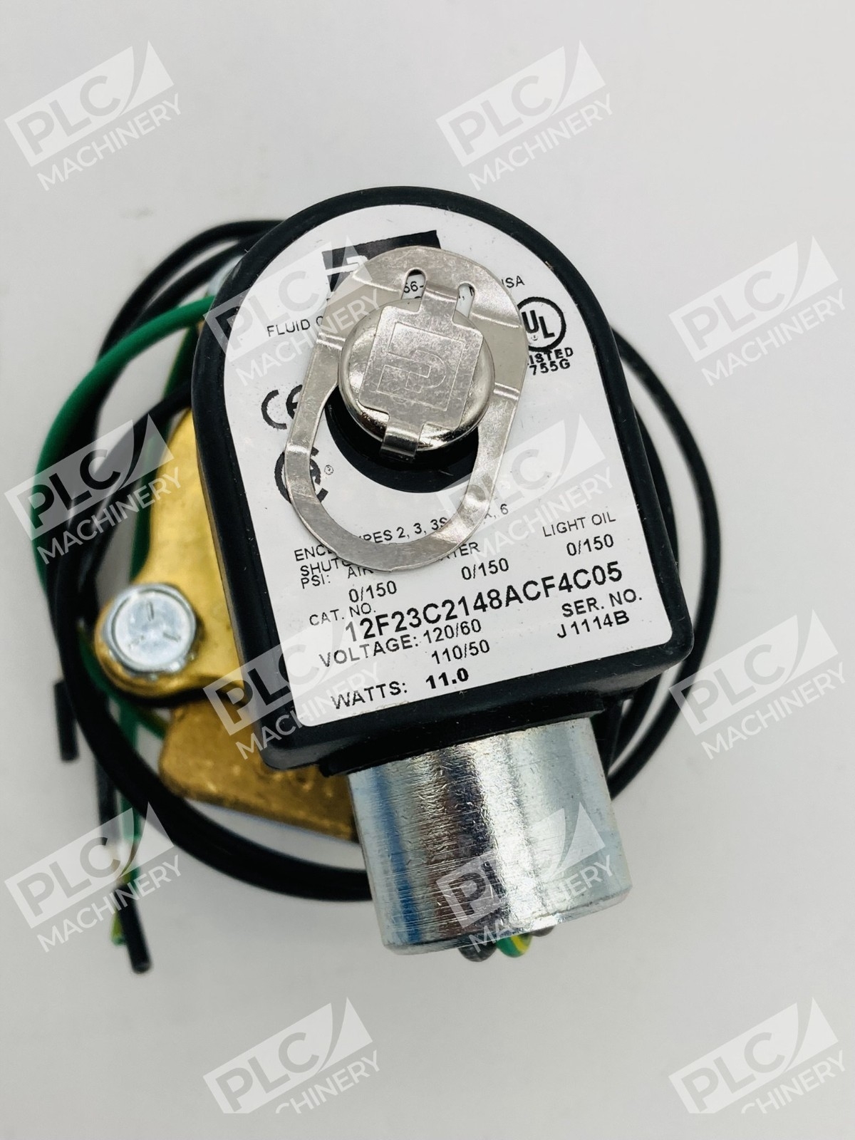 Parker 12F23C2148ACF4C05 Gold Ring Solenoid Valve 3/4" NPT Brass - Image 7