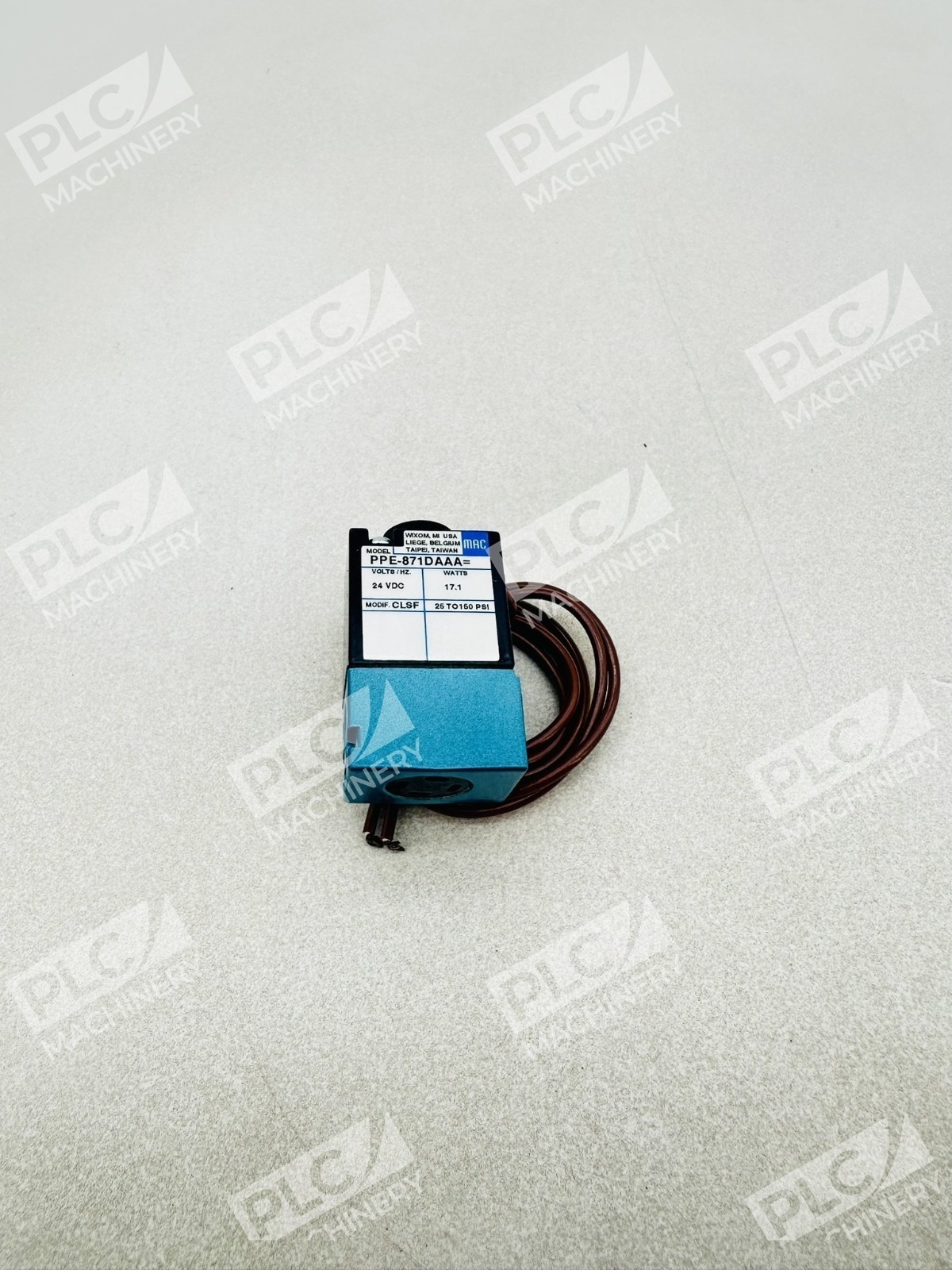Mac Valves PPE-871DA Pilot Valve 24VDC 17.1W 25-150 PSI - Image 3