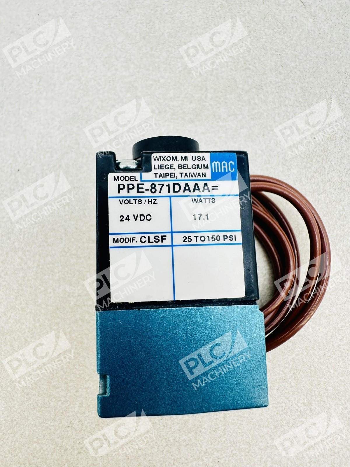 Mac Valves PPE-871DA Pilot Valve 24VDC 17.1W 25-150 PSI - Image 4