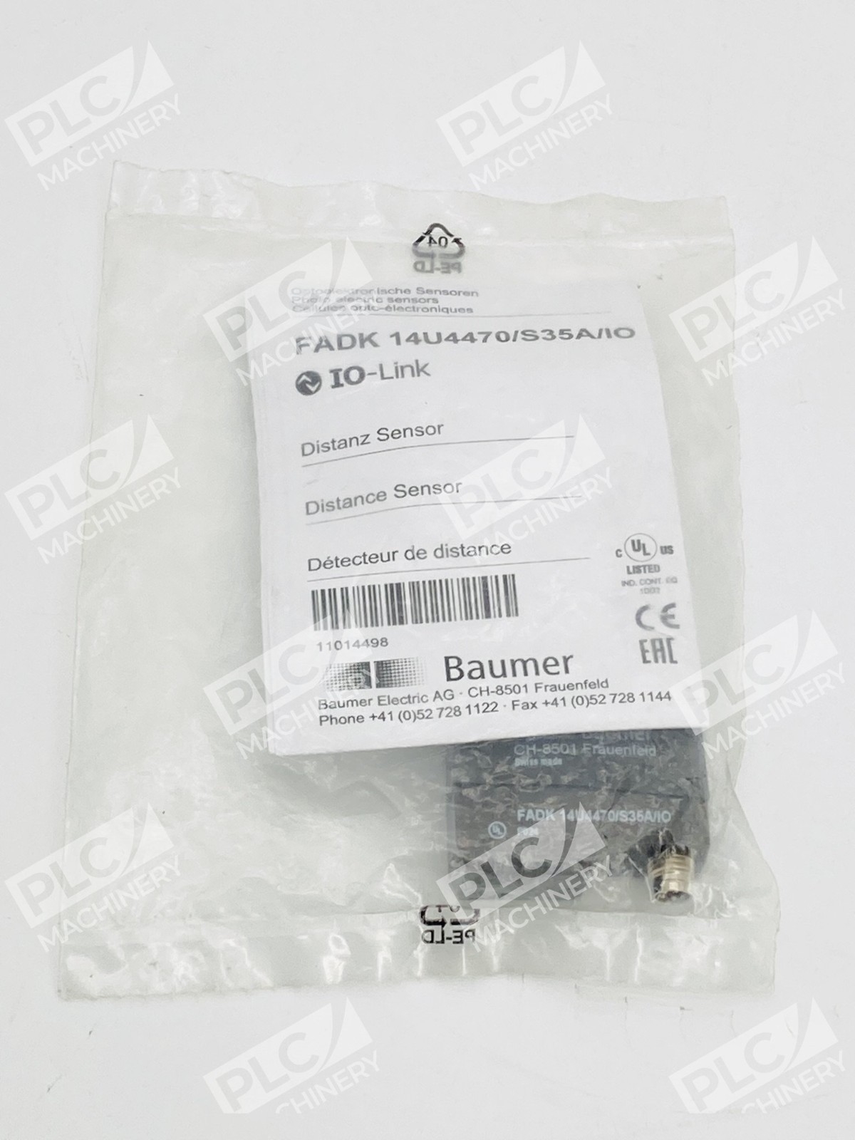 Baumer FADK 14U4470/S35A/IO Photoelectric Distance Sensor