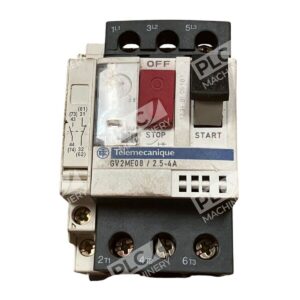 Telemecanique 2.5-4A Din Rail Mount Circuit Breaker GV2ME08 w/ GVAN11