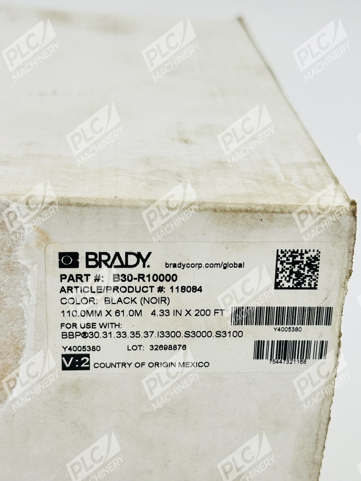 Brady B30-R10000 Thermal Transfer Printer Ribbon - Image 2