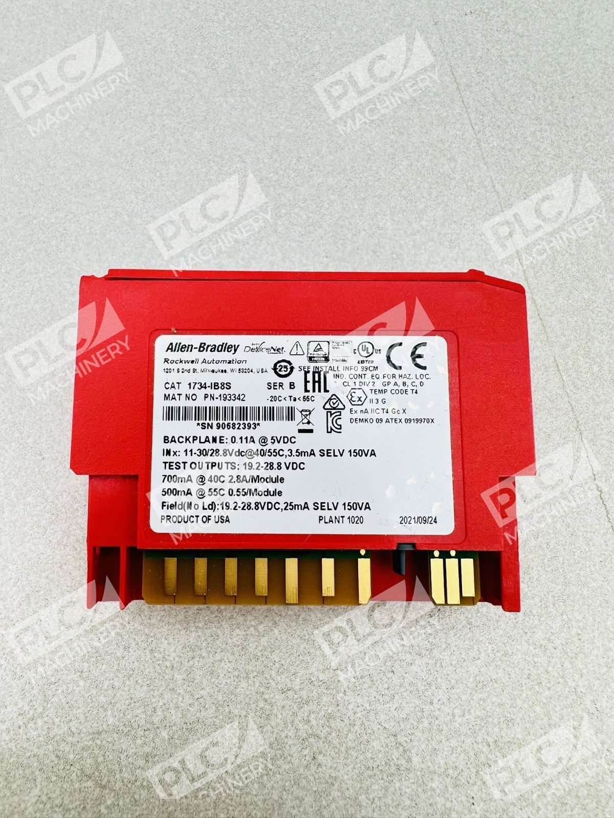 Allen Bradley 1734-IB8S Series B 8 Channel Safety Sinking Input Module PN-25132 - Image 3