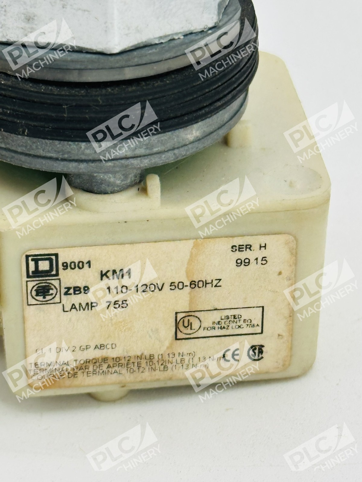 Square D 9001KP1 Pilot Light Transformer Block w/ Green Lens - Image 7