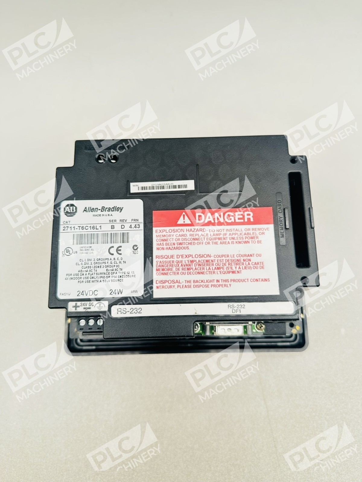 Allen Bradley 2711-T6C16L1 Series B PanelView 600 - Image 3