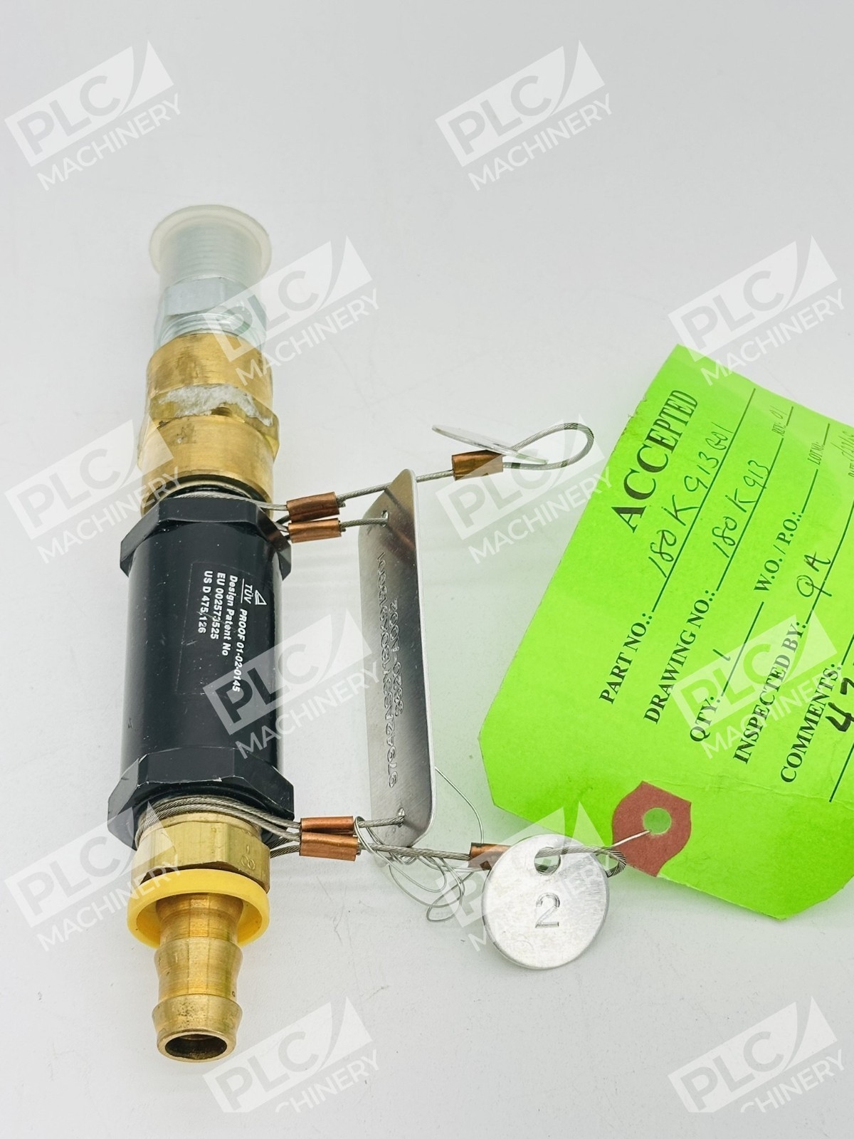 Hansa-Flex HoseGuard Proof 01-02-0145 Pneumatic Safety Valve - Image 2