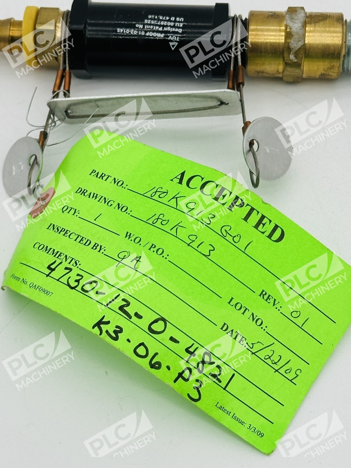 Hansa-Flex HoseGuard Proof 01-02-0145 Pneumatic Safety Valve - Image 5