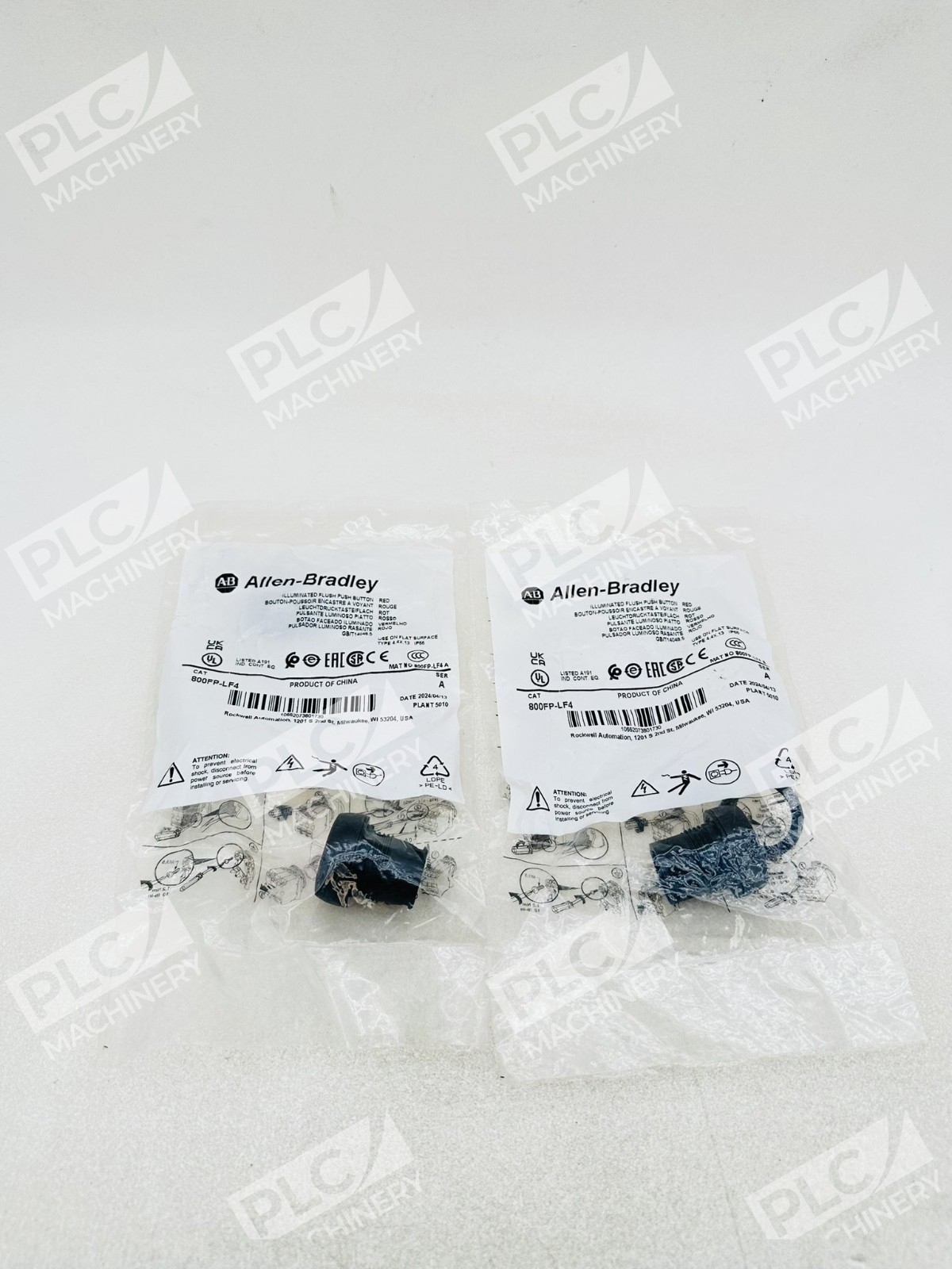 Allen Bradley 800FP-LF4 Illuminated Push Button Ser A Lot of 2