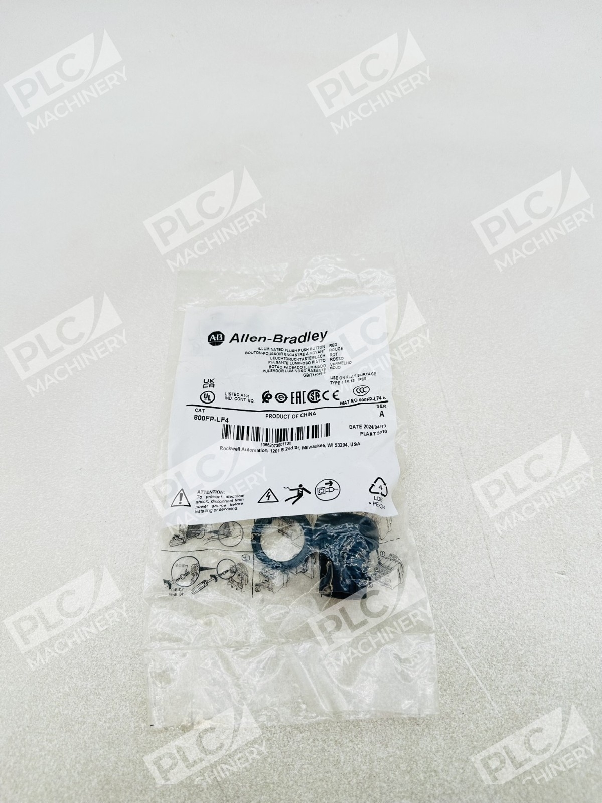 Allen Bradley 800FP-LF4 Illuminated Push Button Ser A Lot of 2 - Image 3