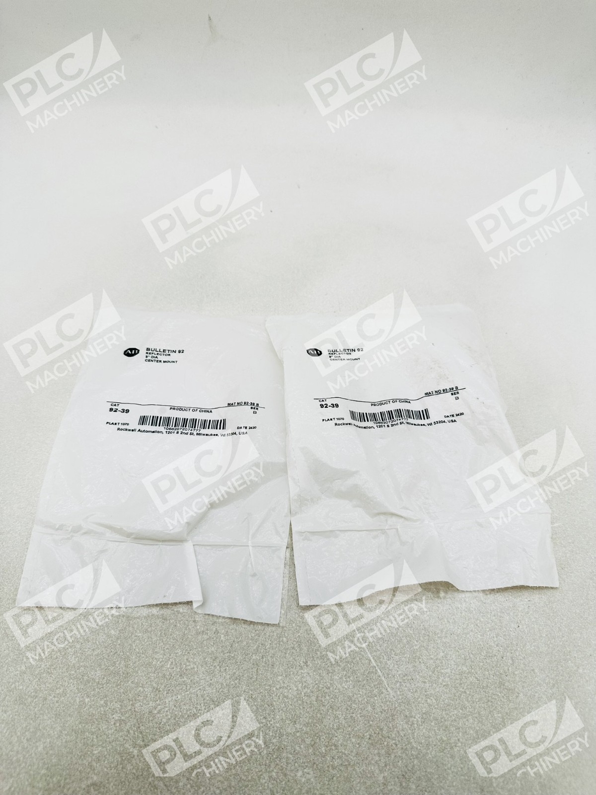 Allen Bradley 92-39 Bulletin 92 Center Mount Reflector Ser B Lot of 2
