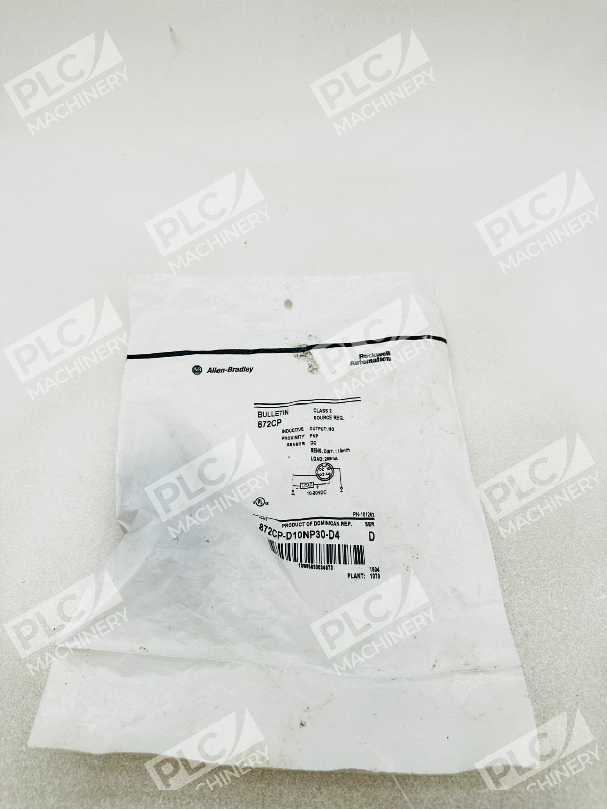Allen Bradley 872CP-D10NP30-D4 Inductive Proximity Sensor Ser D