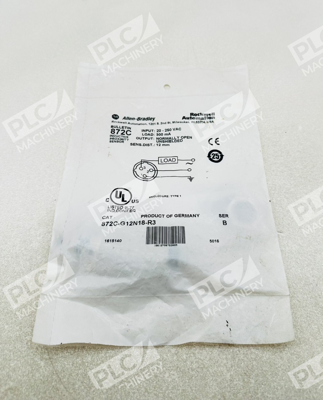 Allen Bradley 872C-G12N18-R3 Inductive Proximity Sensor Ser B