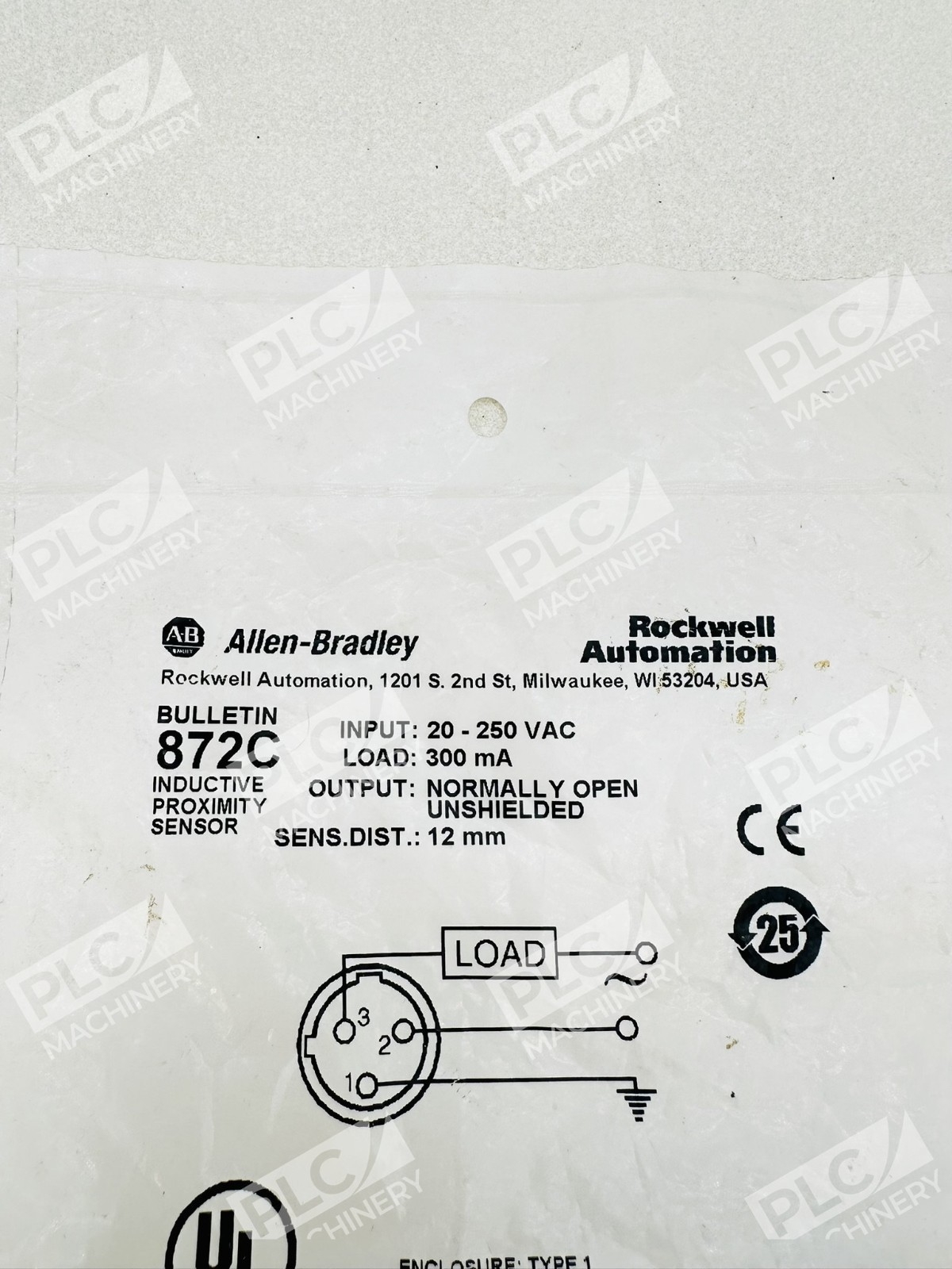 Allen Bradley 872C-G12N18-R3 Inductive Proximity Sensor Ser B - Image 2