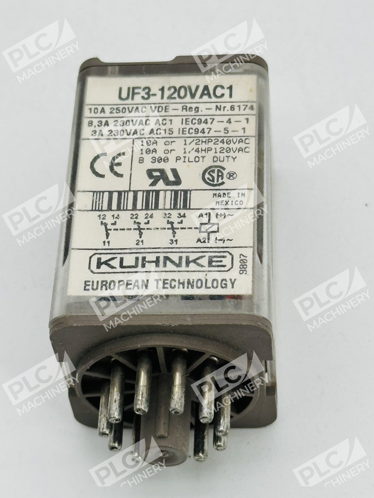 Kuhnke UF3-120VAC1 Plug-in Industrial Relay 10A 250VAC Lot of 15 - Image 8