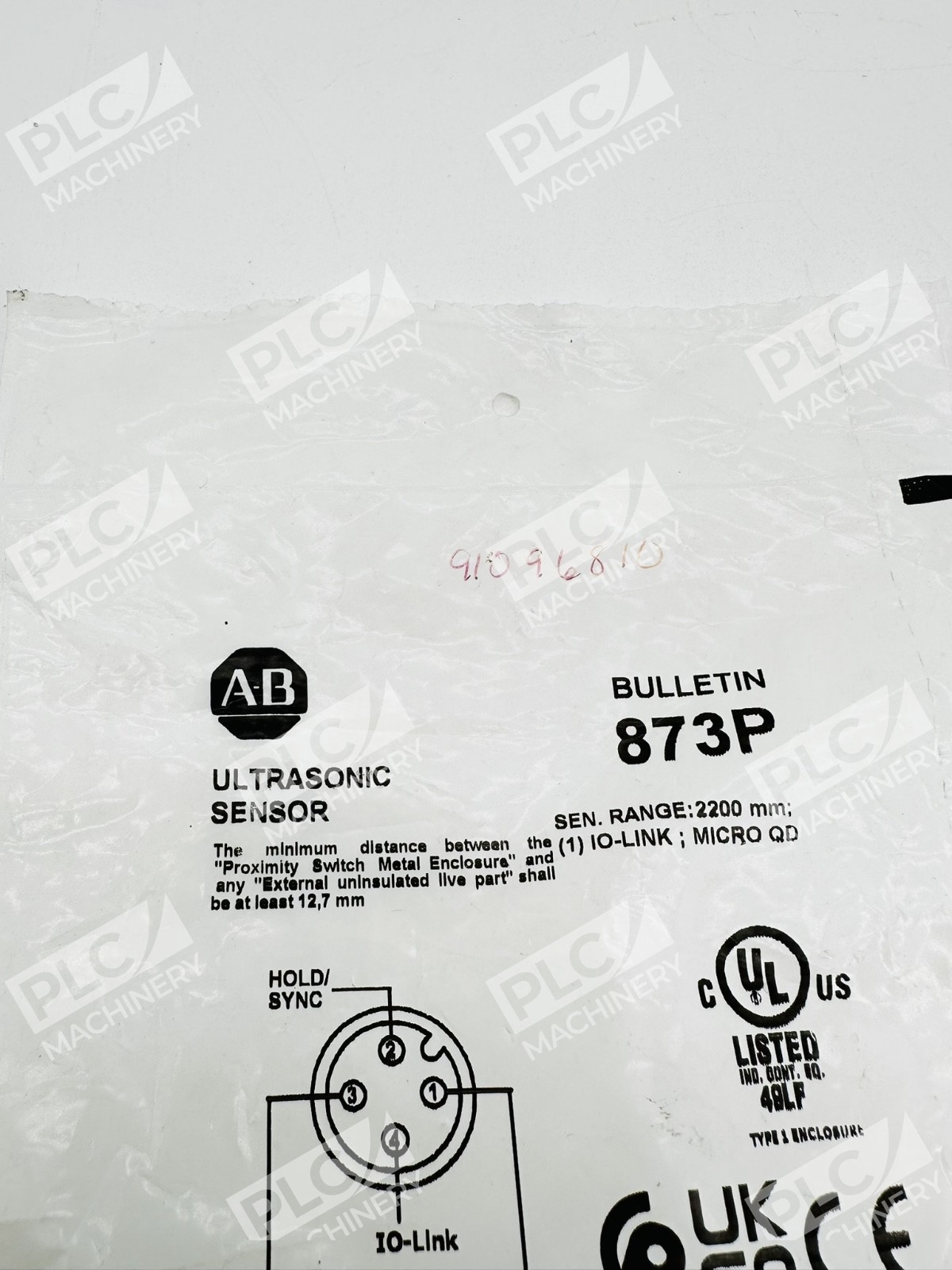 Allen Bradley 873P-D18P1-2200-D4 Ultrasonic IO-Link Sensor Ser B - Image 2