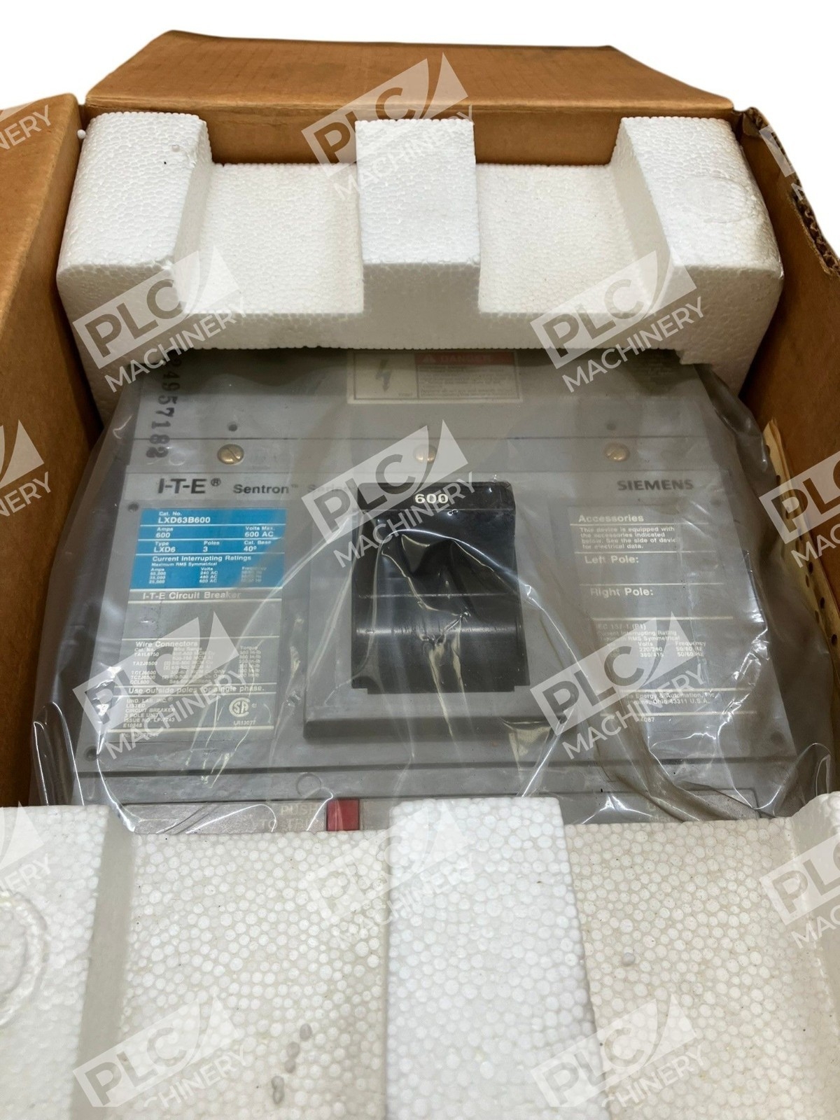 LXD63B600 - Siemens - I-T-E Molded Case Circuit Breaker 3P - Image 4