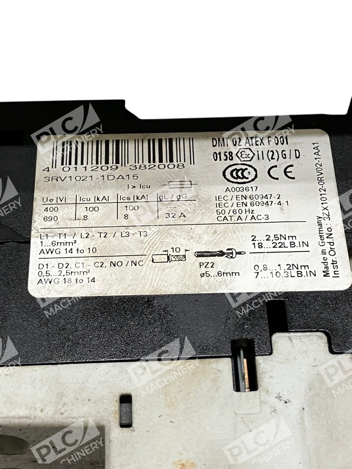 3RV1021-1DA15 - Siemens - Sirius Motor Starter Protector - Image 2