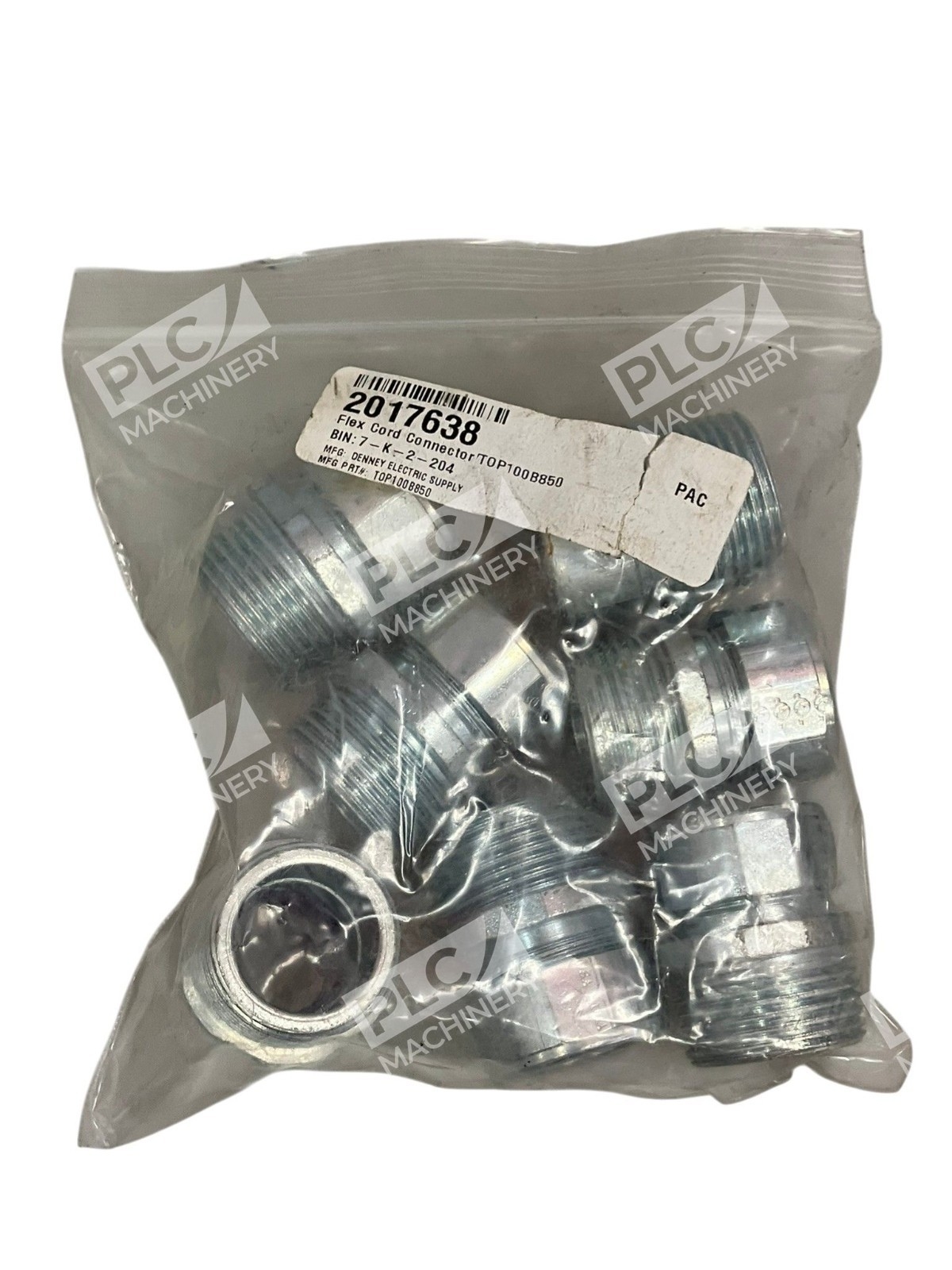TOP1008850 - Denney Electric Supply - Flex Cord Connector Pack of 7
