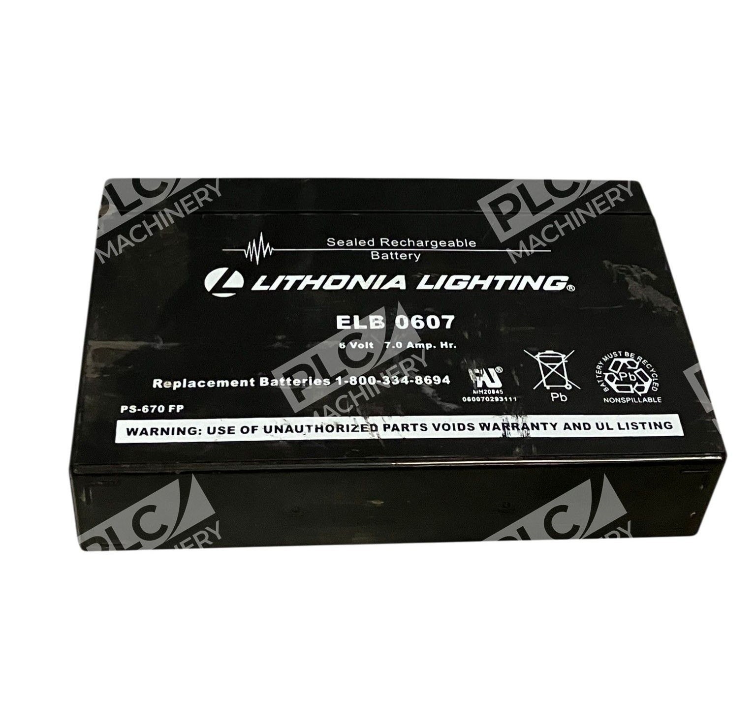 ELB0607 - Lithonia Lighting - Emergency Light Replacement Battery