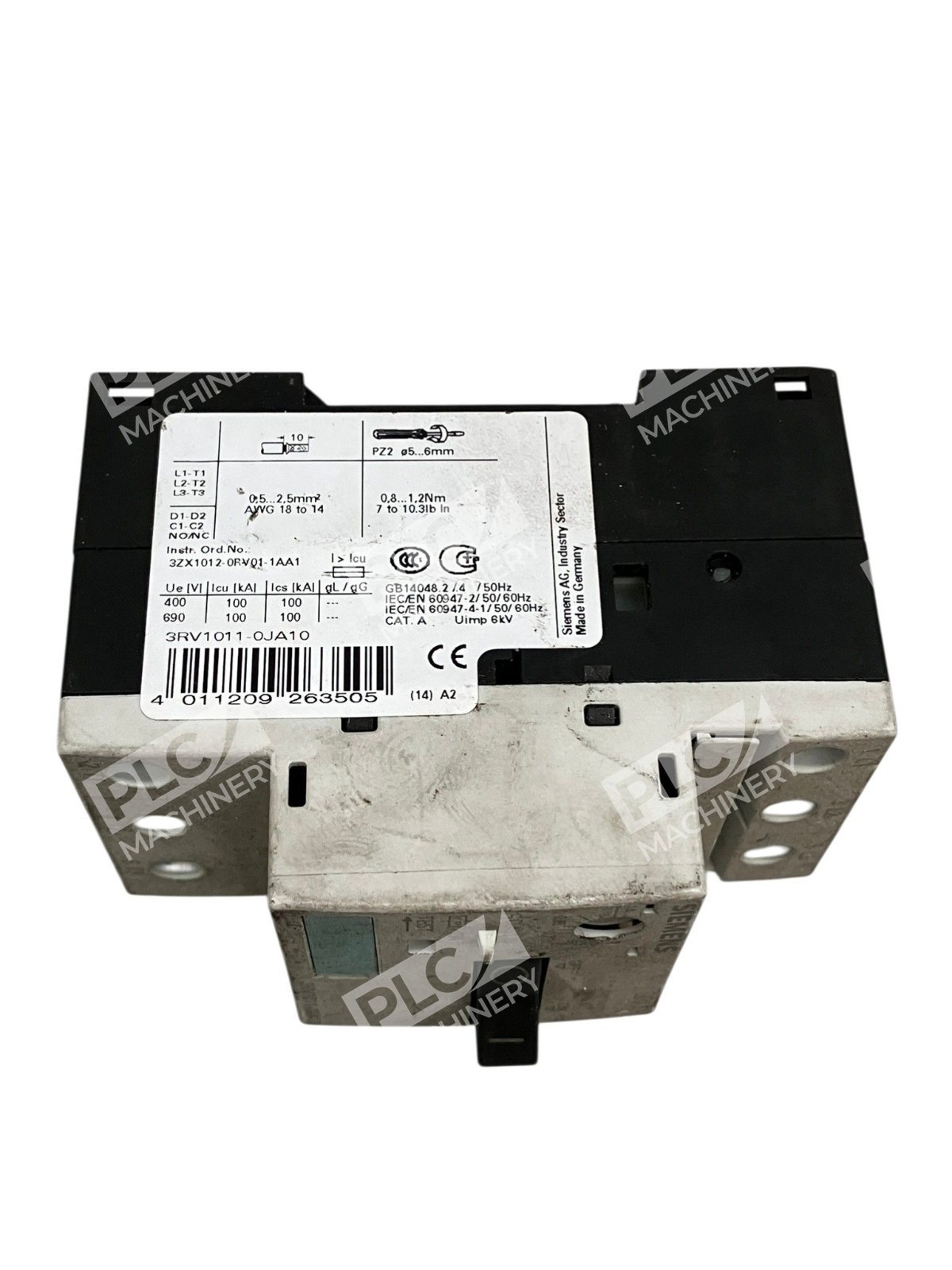 3RV1011-0JA10 - Siemens - Sirius 3RV1 Motor Starter Protector