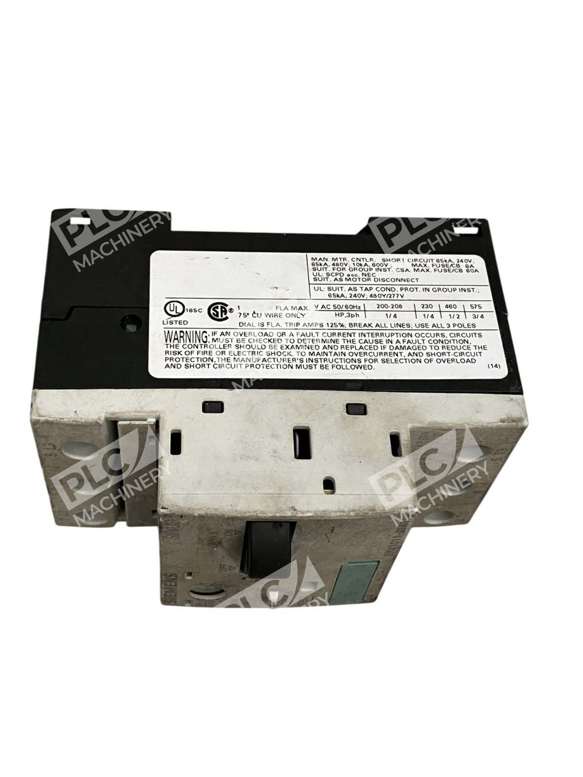 3RV1011-0JA10 - Siemens - Sirius 3RV1 Motor Starter Protector - Image 4