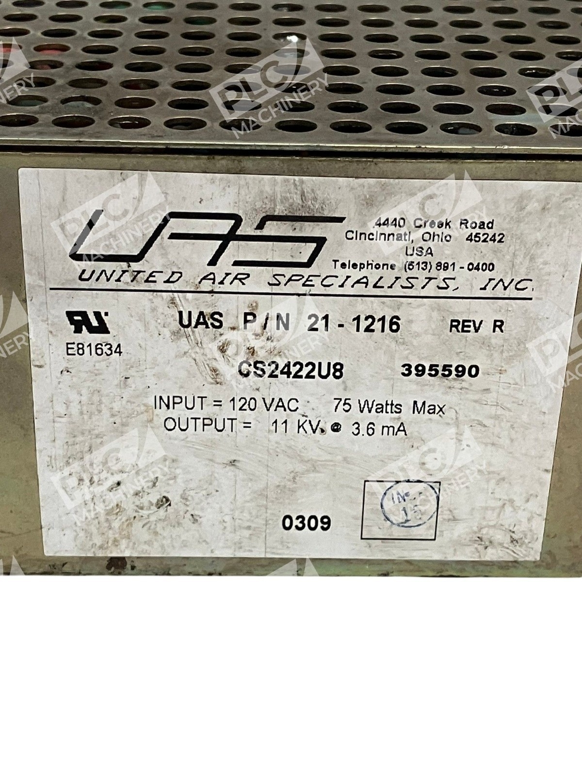 21-1216 - United Air Specialists - High Voltage Power Pack - Image 5
