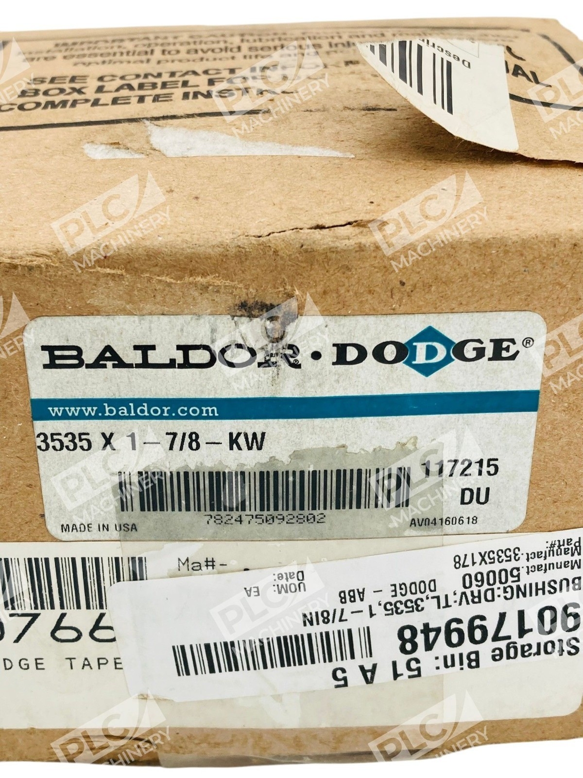 117215 - Baldor Dodge - Taper-Lock Bushing 3535 1-7/8" Bore - Image 3
