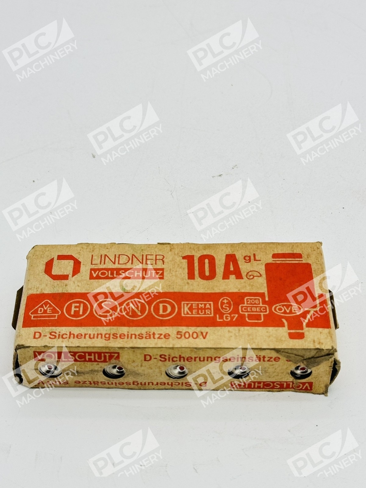 Lindner Vollschutz 10A gL D-Sicherungseinsätze 500V Bottle Fuse Box of 5 - Image 2