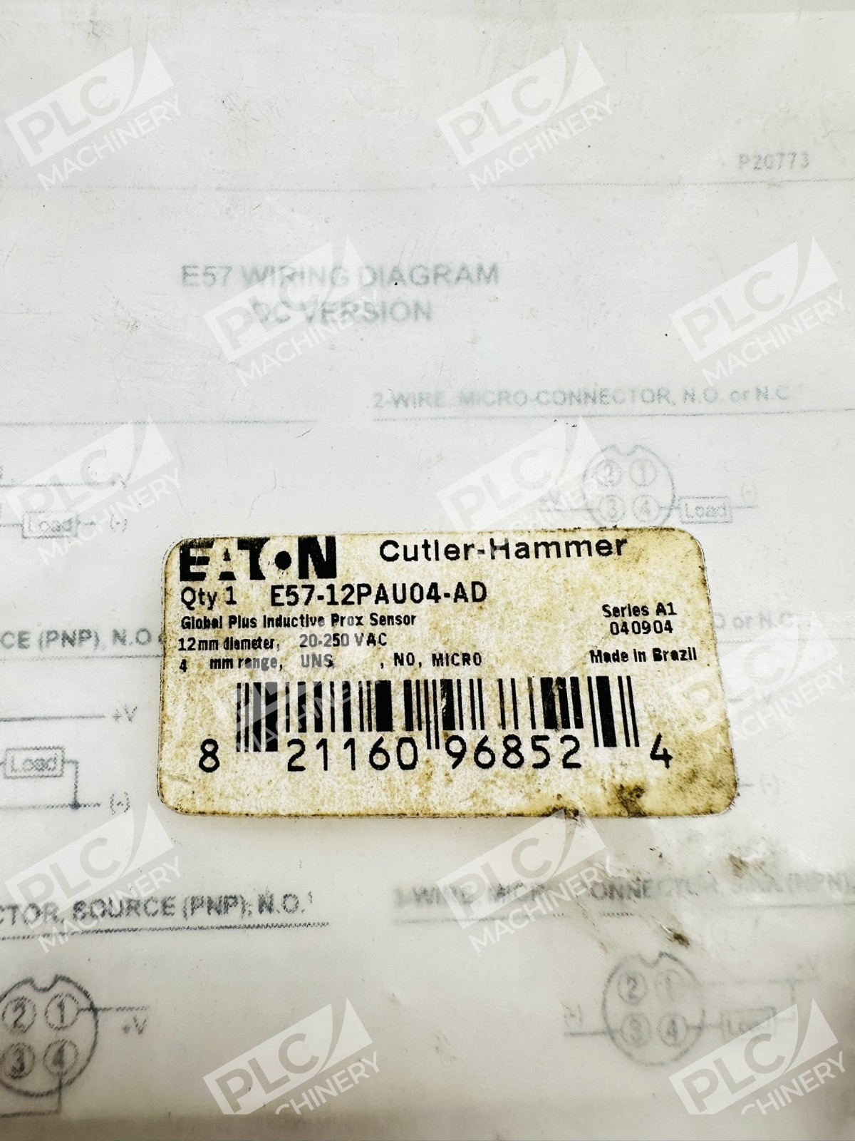 Eaton Cutler-Hammer E57-12PAU04-AD Inductive Proximity Sensor Series A1 - Image 2