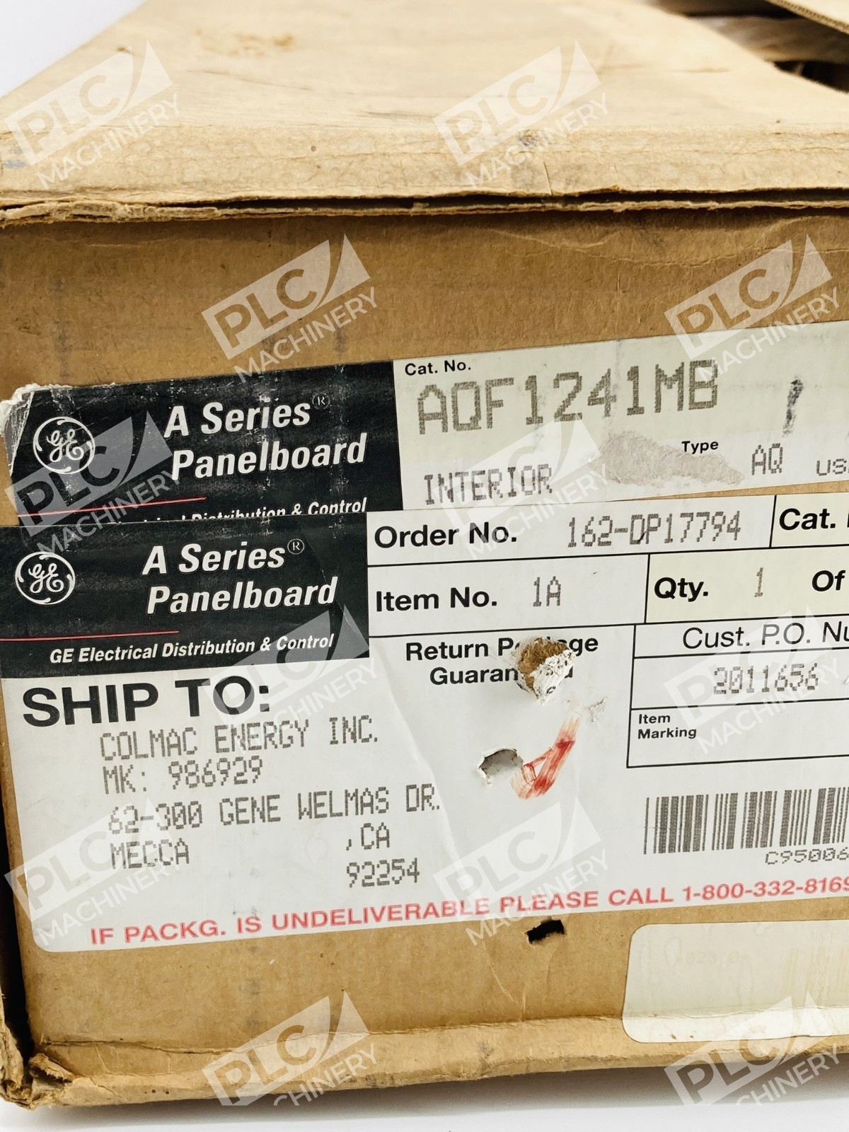 GE AQF1241MB A-Series Lighting Panelboard Interior - Image 3