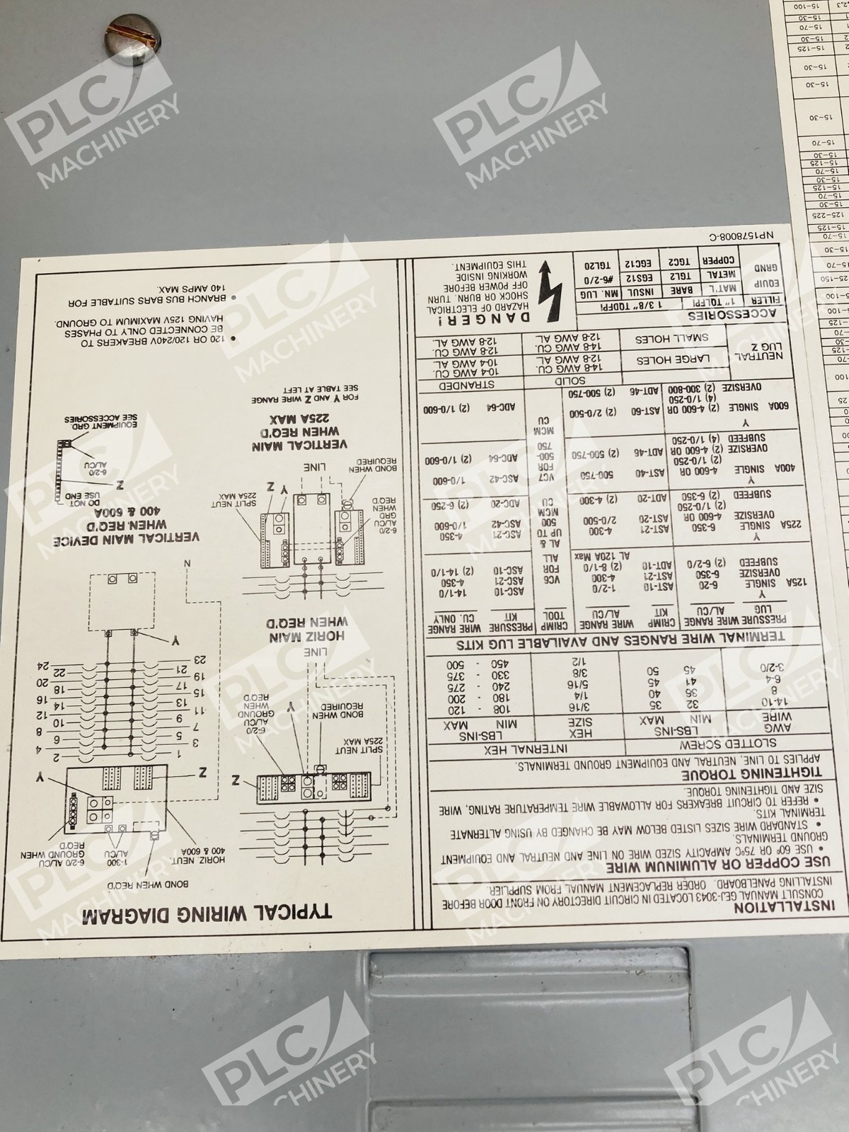 GE AQF1241MB A-Series Lighting Panelboard Interior - Image 11