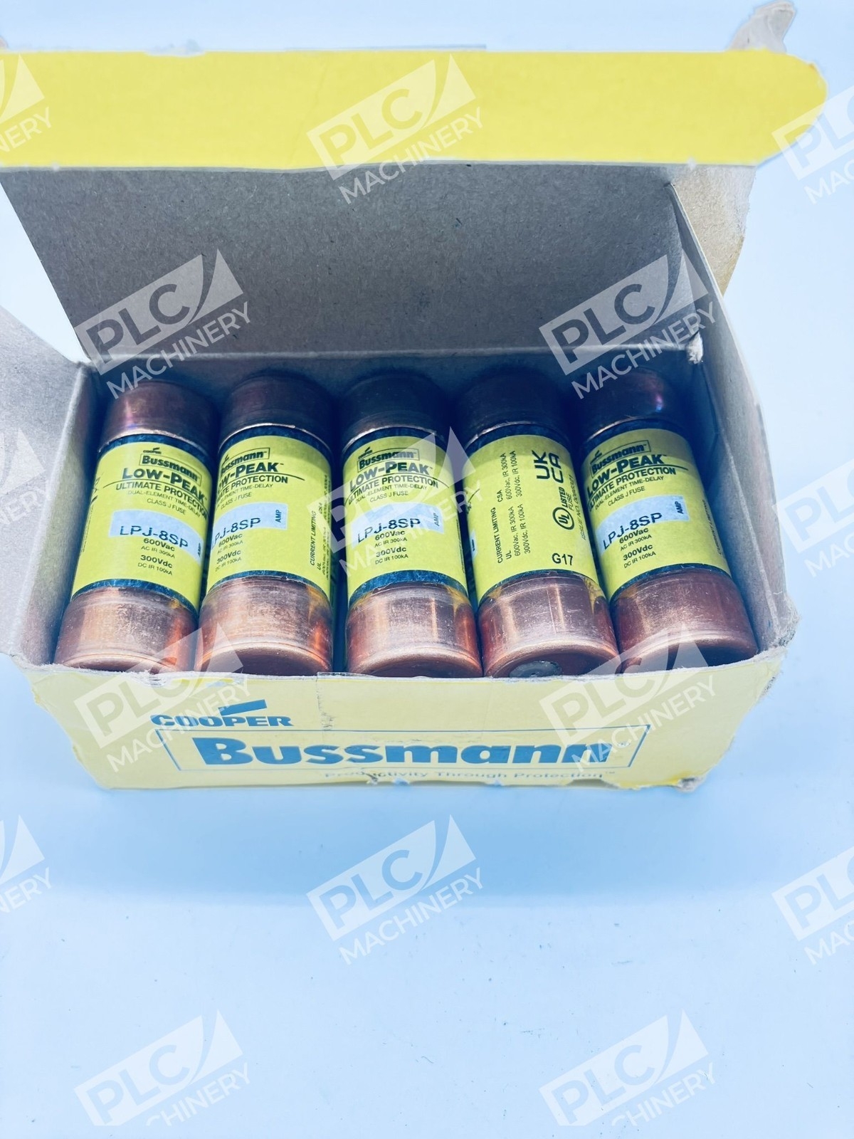 LPJ-8SP - Cooper Bussmann - Low-Peak Class J Fuse Box of 10 - Image 4