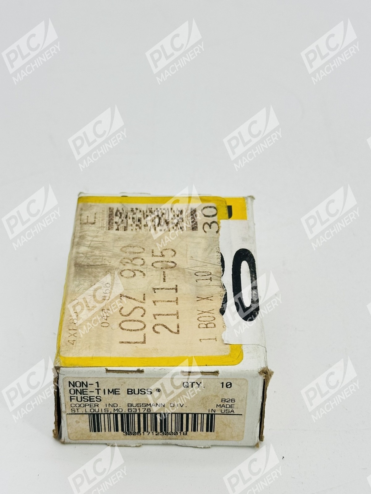 Bussmann NON-1 One-Time General Purpose Fuse Box of 10 - Image 2